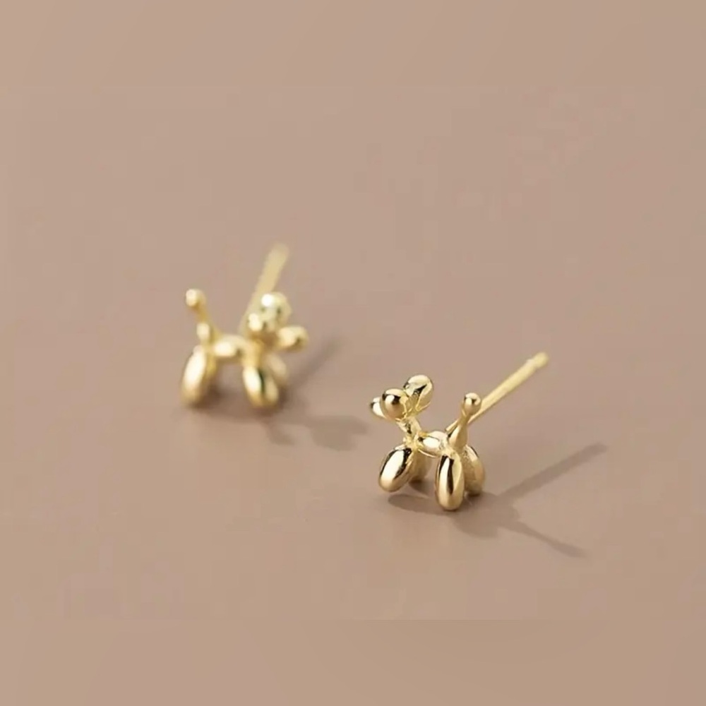 Dainty Balloon Dog Earrings